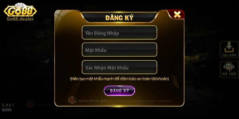 Chia sẻ các bước đăng ký Go88 chắc chắn thành công 